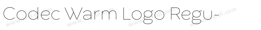 Codec Warm Logo Regu字体转换